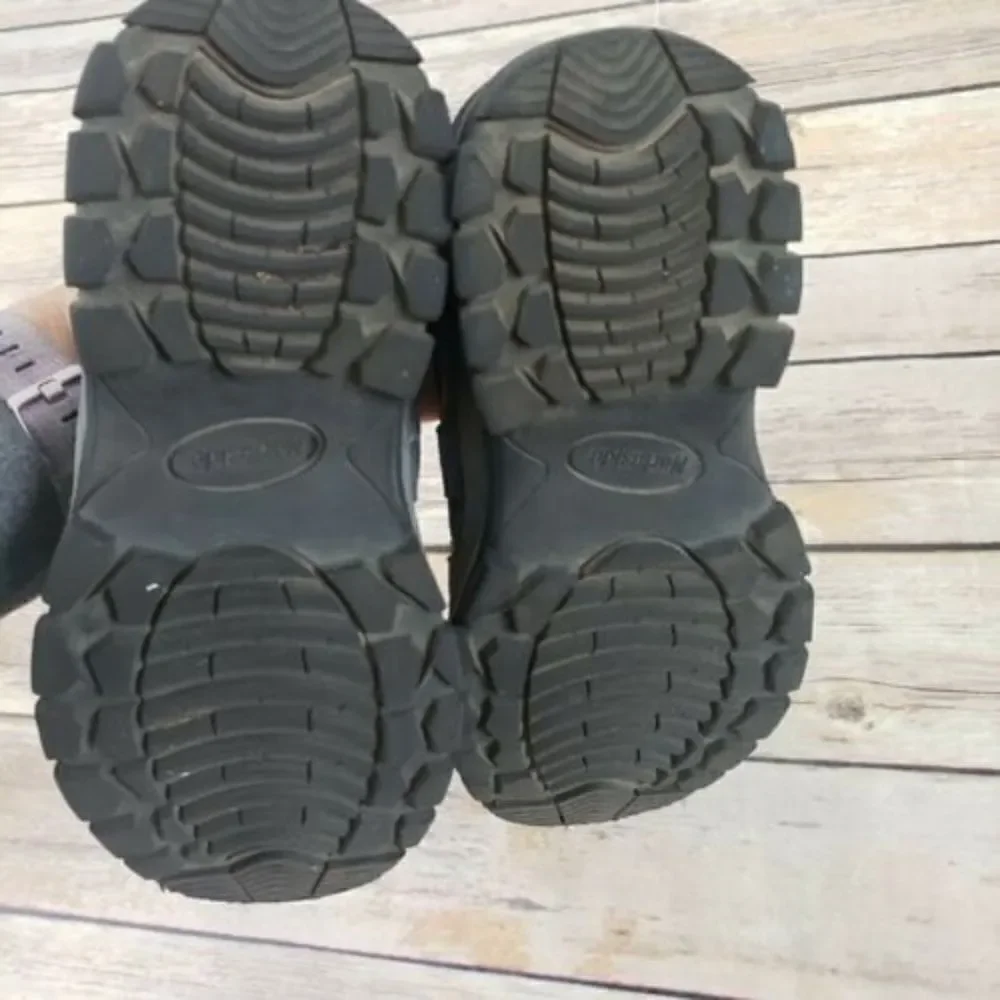 Northside Monroe Low Jr Suede Boys shoes Size 2Y Gray black lace up